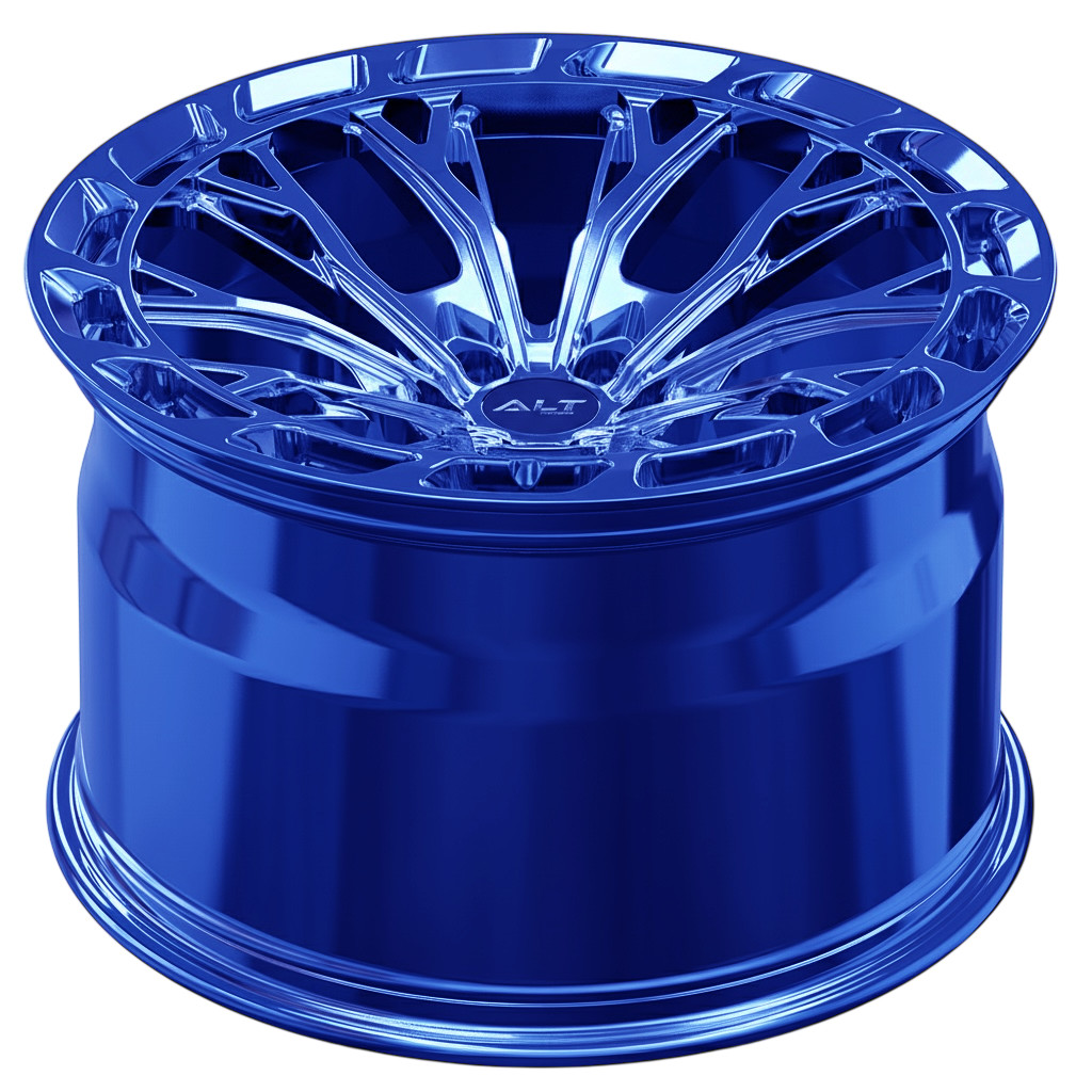 20"/21" ALT Forged RSL-10R Chrome-Blue Wheels for McLaren 720S 2016-2023