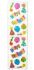 HAMBLY STUDIOS STICKERS PRISMATIC HAPPY BIRTHDAY CELEBRATION RETIRED RARE