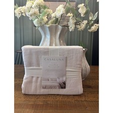 Full/Queen Heavyweight Linen Blend Duvet Cover Sham Set Natural - Casaluna NEW