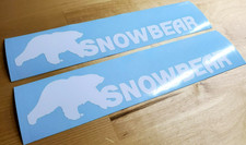 Snowbear Trailer Plow Decals Stickers 24 2 Gloss White Fast Usa