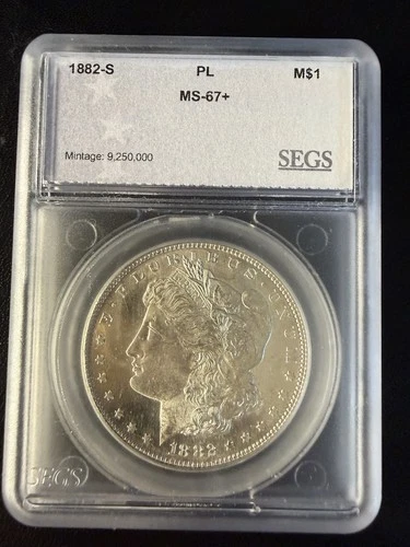 1882-S ~ $1 Morgan Silver Dollar ~ PL Proof Like ~ Gorgeous Coin!