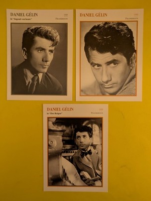 DANIEL GELIN / 3 Filmstar - Sammelkarten
