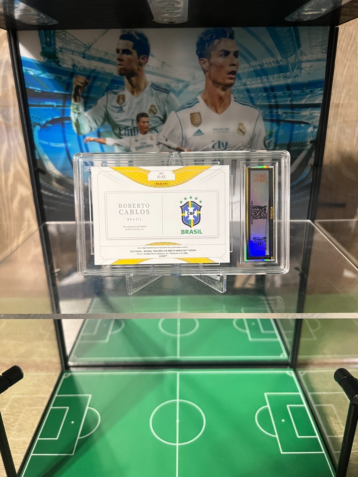 2022 National Treasures World Cup Roberto Carlos /49 Definitive Ink Auto 10 GEM view 23