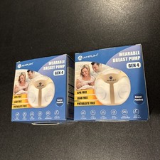 NEW 2 Pack Amplim Manual Wearable in-Bra Breast Pump GEN4 Silicone Milk Shell