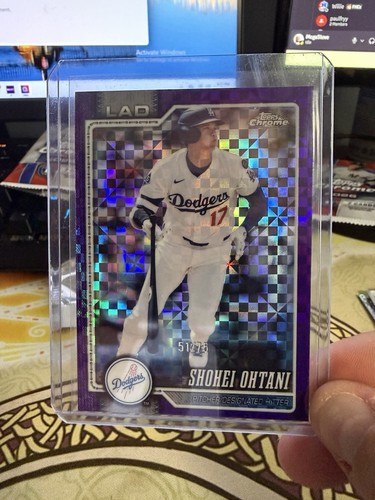 2026 Topps Chrome Shohei Ohtani Purple Geometric Refractor #/75 Dodgers
