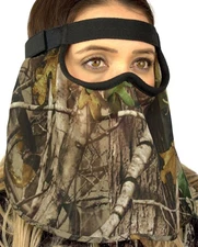 DOWN UNDER OUTDOORS Camo Hunting Face Mask in Lightweight Breathable Sheer