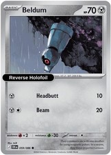 Beldum Reverse Holofoil Chaos Rising 059/086 NM