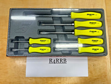 Snap-on Tools USA NEW NOS 7PC HIVIZ Hard Handle Screwdriver Set SDDX70AHV SEALED Snap-on Tools USA NEW NOS 7PC HIVIZ Hard Handle Screwdriver Set SDDX70AHV SEALED