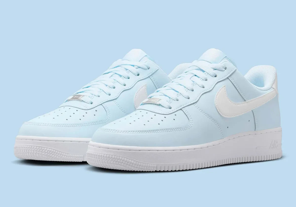 Nike Air Force 1 '07 Shoes Glacier Blue White FJ4146-400 Men's