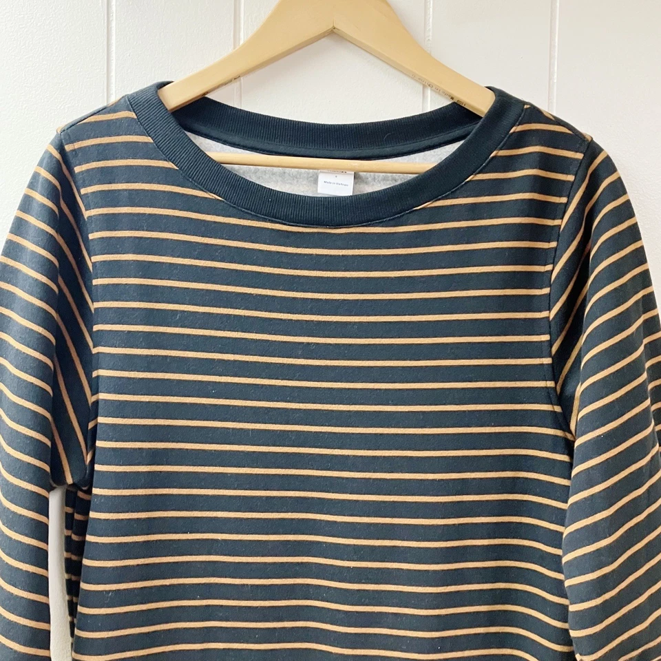 Nuevo sin etiquetas Vestido Sudadera Costero Náutico Preppy Rayas Amazon Essentials Pequeño Foto 3 de 4