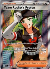 TEAM ROCKET'S PROTON 227/182 RR DESTINED RIVALS POKEMON HOLO NEAR MINT