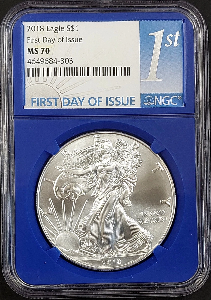American Eagle MS 70 Graded 2018 Silver Bullion Coins for sale | eBay