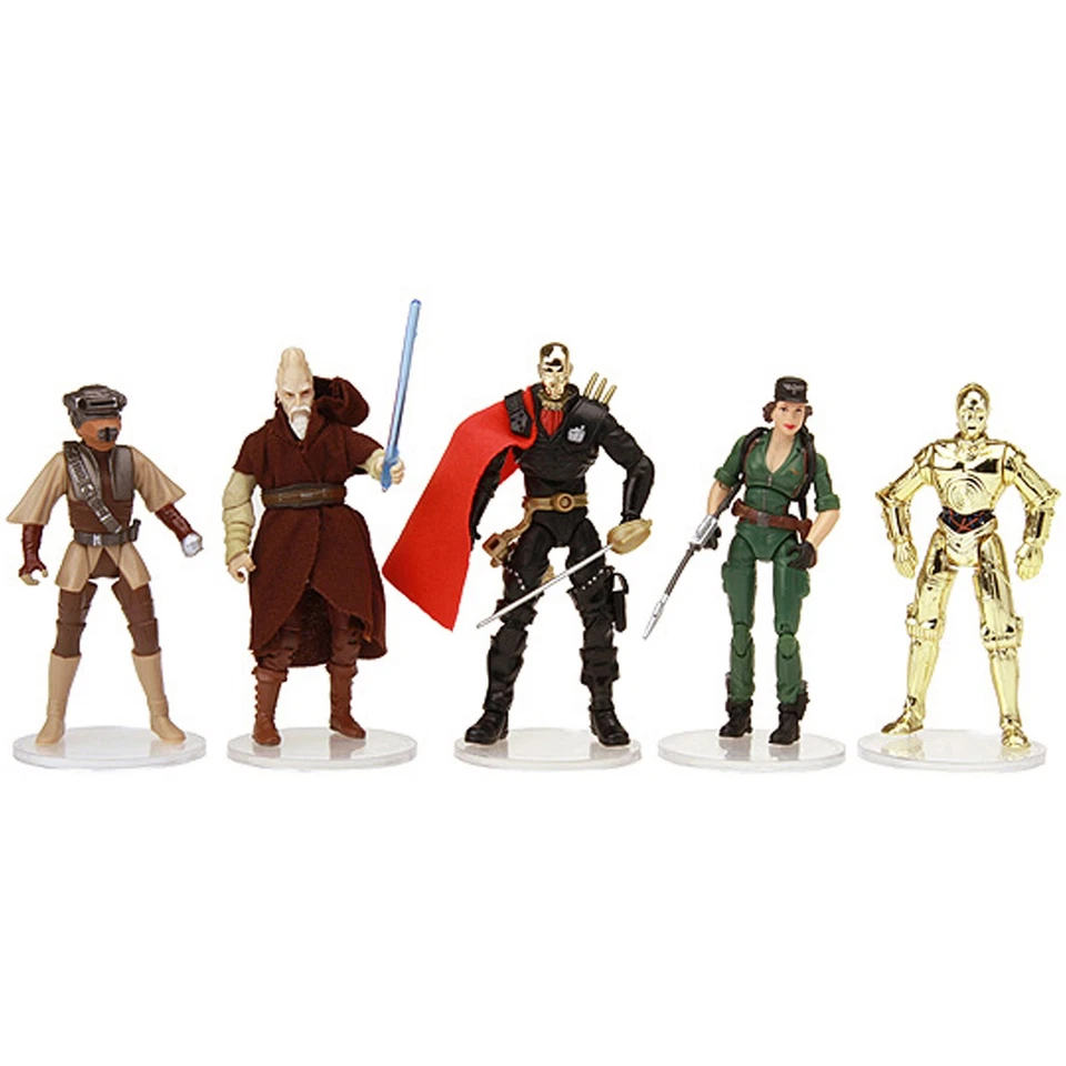 Protech Clear Action Figure Stands for Modern, 3.75" Star Wars Figures 3/32" Peg - Image 2 of 3
