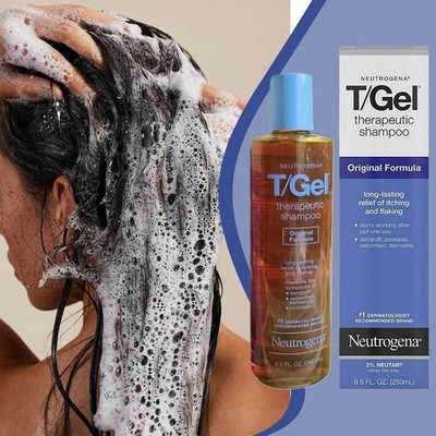 1~3PCS T-Gel Neutrogena Therapeutic Shampoo Instant Treatment 8.5 Fl Oz/250ml