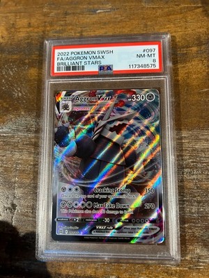 aggron pokemon card vmax Aggron VMAX 097/172 Swsh09: Brilliant Stars Holo for sale online