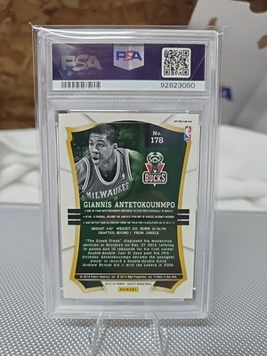 2013-14 Select Silver Prizm #178 Giannis Antetokounmpo Rookie Auto