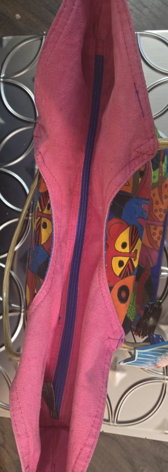 Bolso de Hombro Laurel Burch Mediano Animales de la Selva Foto 3 de 4