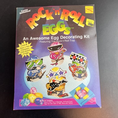  VTG Easter Unlimited Rock N  Roll Eggs Decorating Kit New old Stock 1980 s 