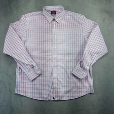 UNTUCKit Button Up Shirt Men's XXL Multicolor Check Plaid Long Sleeve Slim Fit