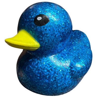 3.5  Dazzling LIGHT BLUE Dazzle Duck Rubber Duck Collectible Glitter Sparkle