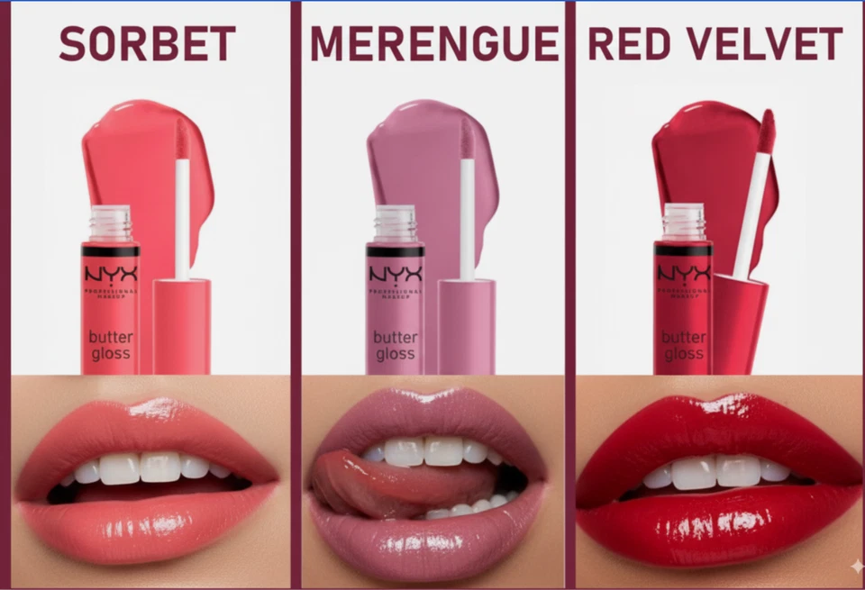 NYX Xtreme Shine Lip Cream + Butter Gloss – Choose Shade | New & Sealed