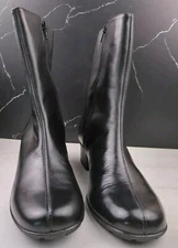 Elites by Walking Cradles Block Heel Mid Calf Boots, Black, sz 9.5N