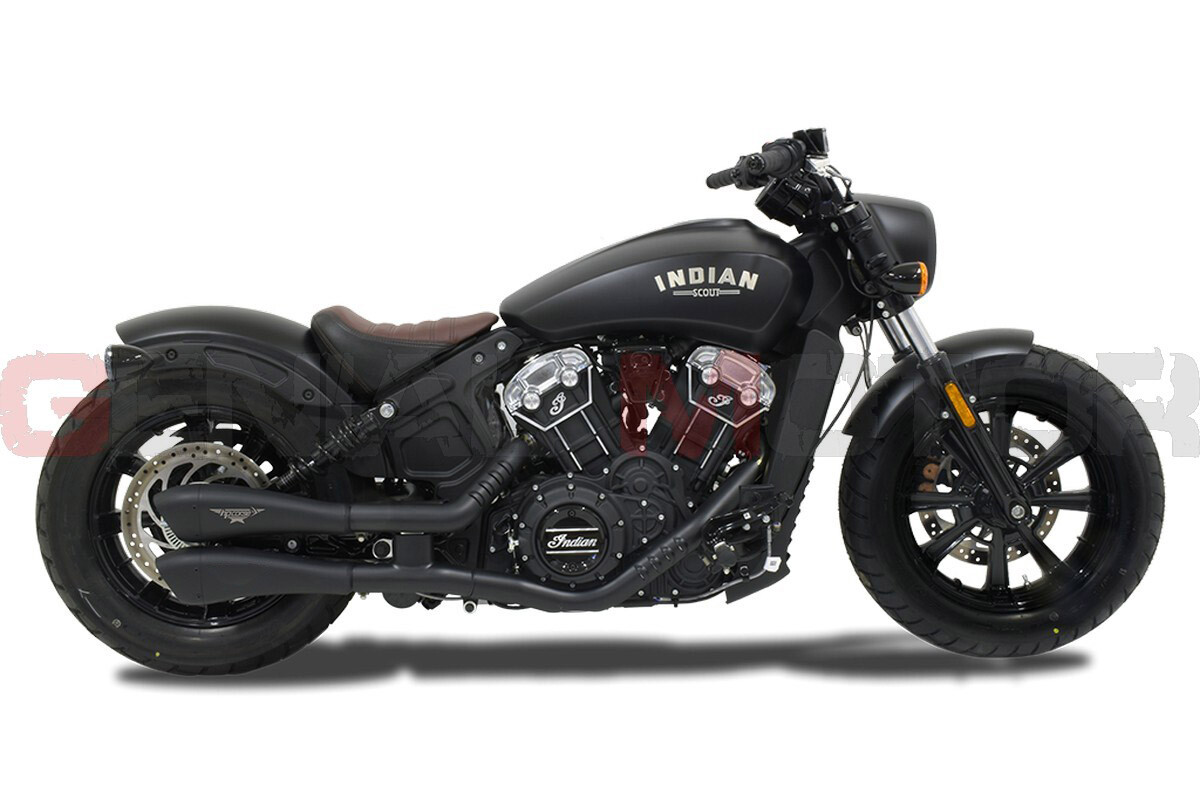 Pot D'Echappement Hp Corse Hydroform Noir Indian Scout Bobber 2018