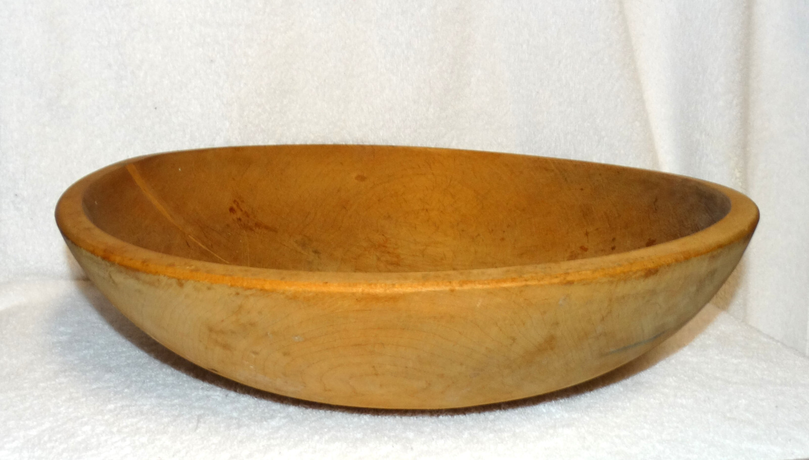 Large 15” Antique Wood Mixing Dough Bowl Vintage Salad/Fruit Bowl eBay