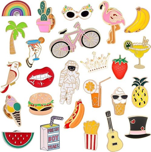 Cute Funny Assorted Pin Nickelodeon Food Disney Enamel Brooch Cat Cartoon - Picture 65 of 180