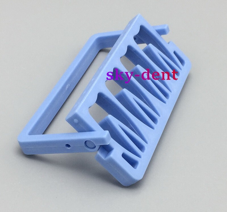 アクセサリー canal accessory CAN-7 1x Blue 8 Holes Dental Endodontic Root Canal File Holder