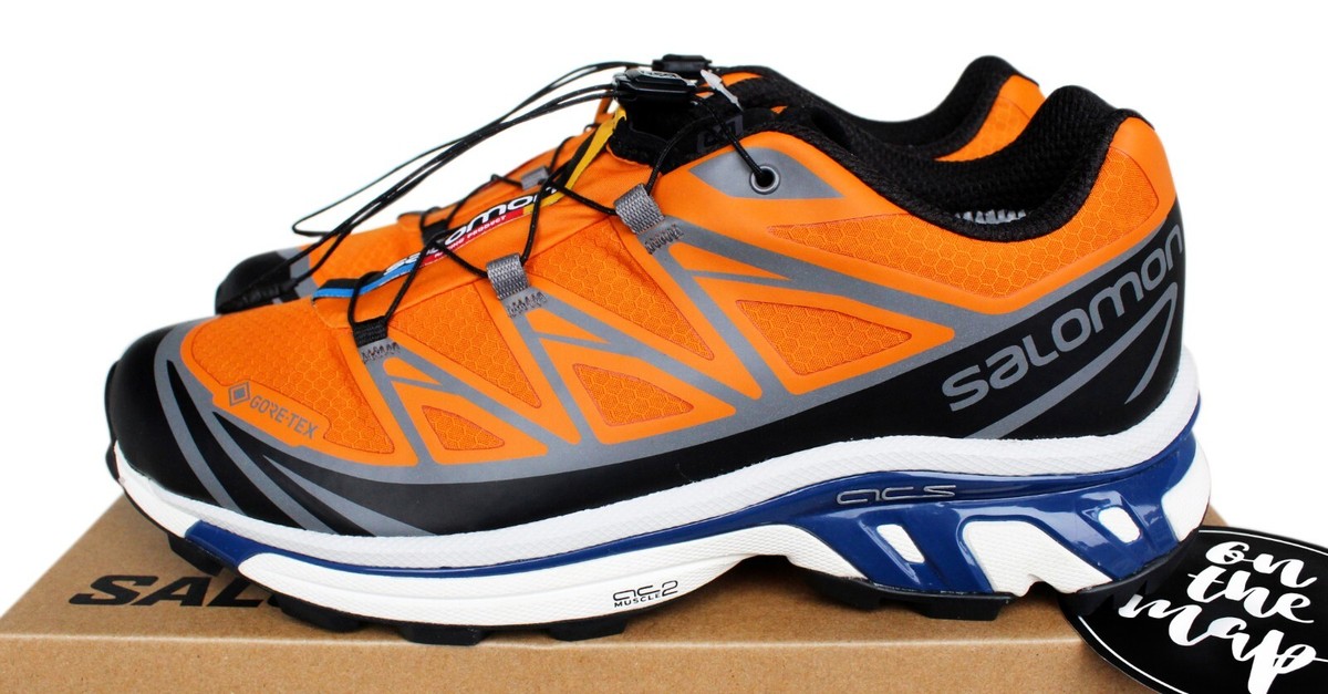 ルース7　tenサマ Salomon XT-6 Gore-Tex Utility Marmalade Navy UK 5 8 9 10 11 US