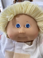 Muñeca Cabbage Patch firmada Xavier Roberts 1985 niño rubio astronauta disfraz CPK