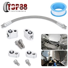 Coolant Steam Port Crossover Throttle Body Hose Kit For LS1 Cylinder Head