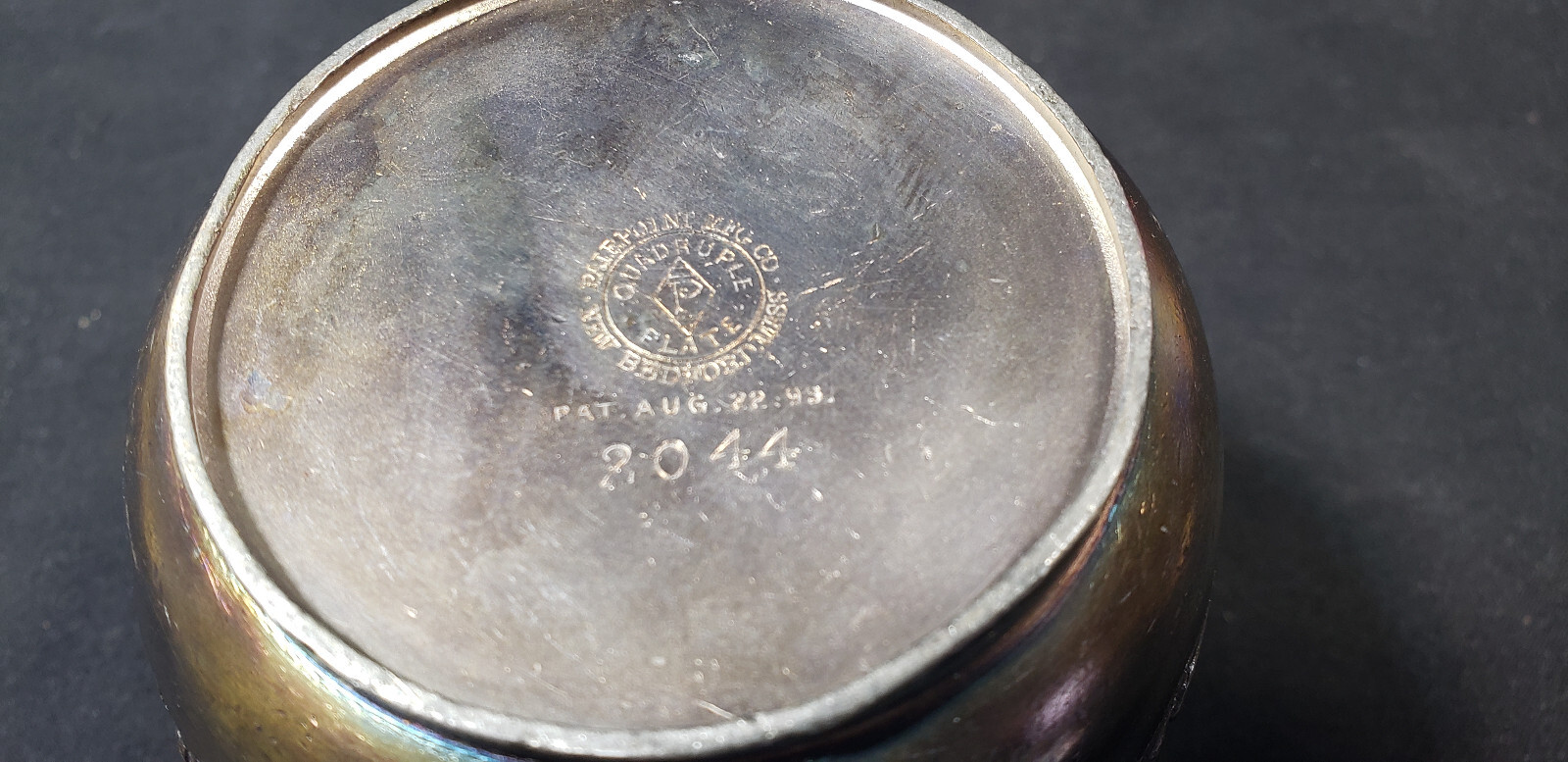 Pairpoint Mfg Co Quadruple Plate Creamer New Bedford MA 2044