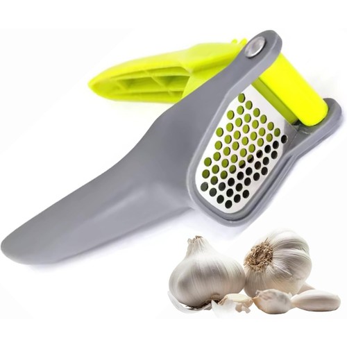 Garlic Press Crusher Mincer Kitchen Garlic Squeezer Manual Press Grinding Tool - Picture 2 of 11
