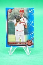 2022 Bowman Draft Base Blue SP /150 #BD-124 Brycen Mautz Louis Cardinals LPN