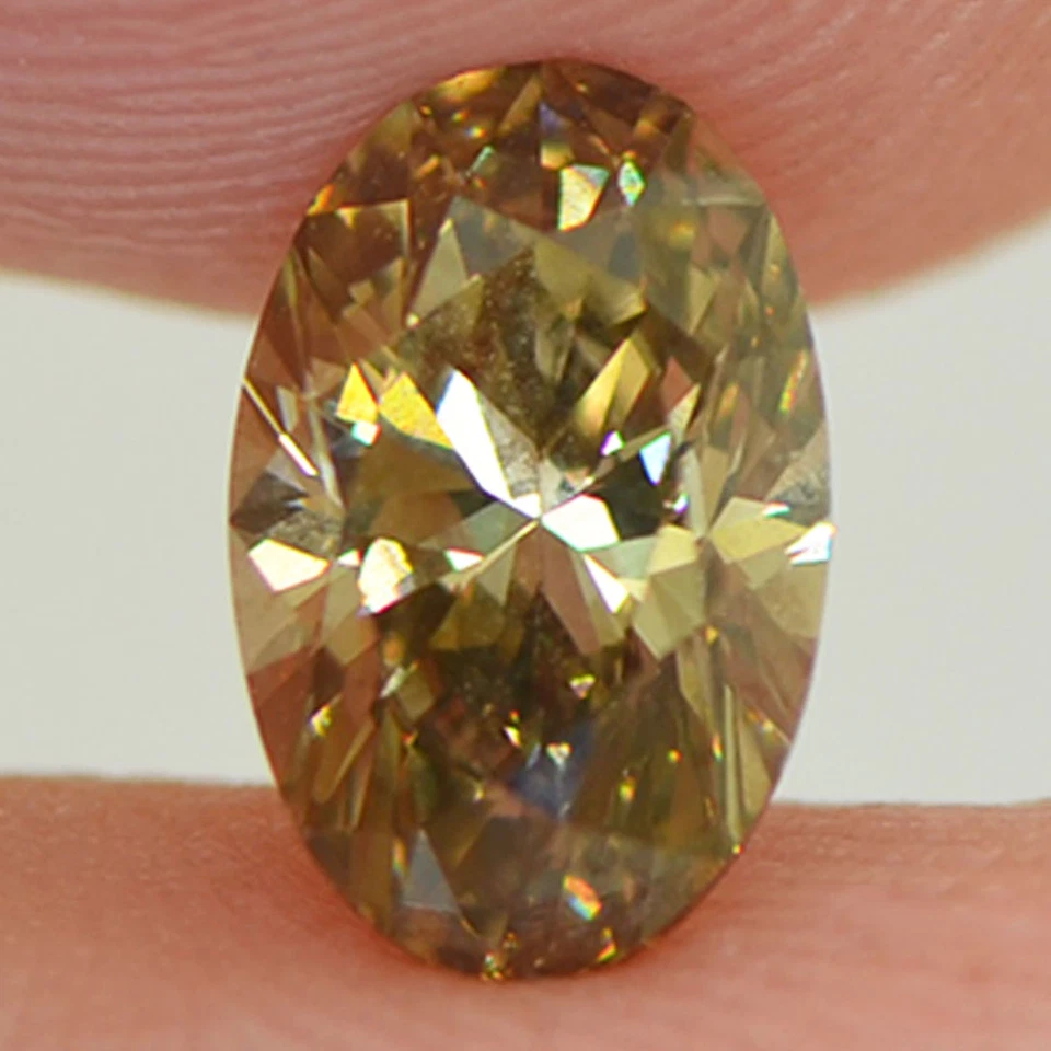 Oval Shape Diamond Fancy Brown Loose 1.09 Carat Polished VVS2 GIA Certificate - Image 2 of 4
