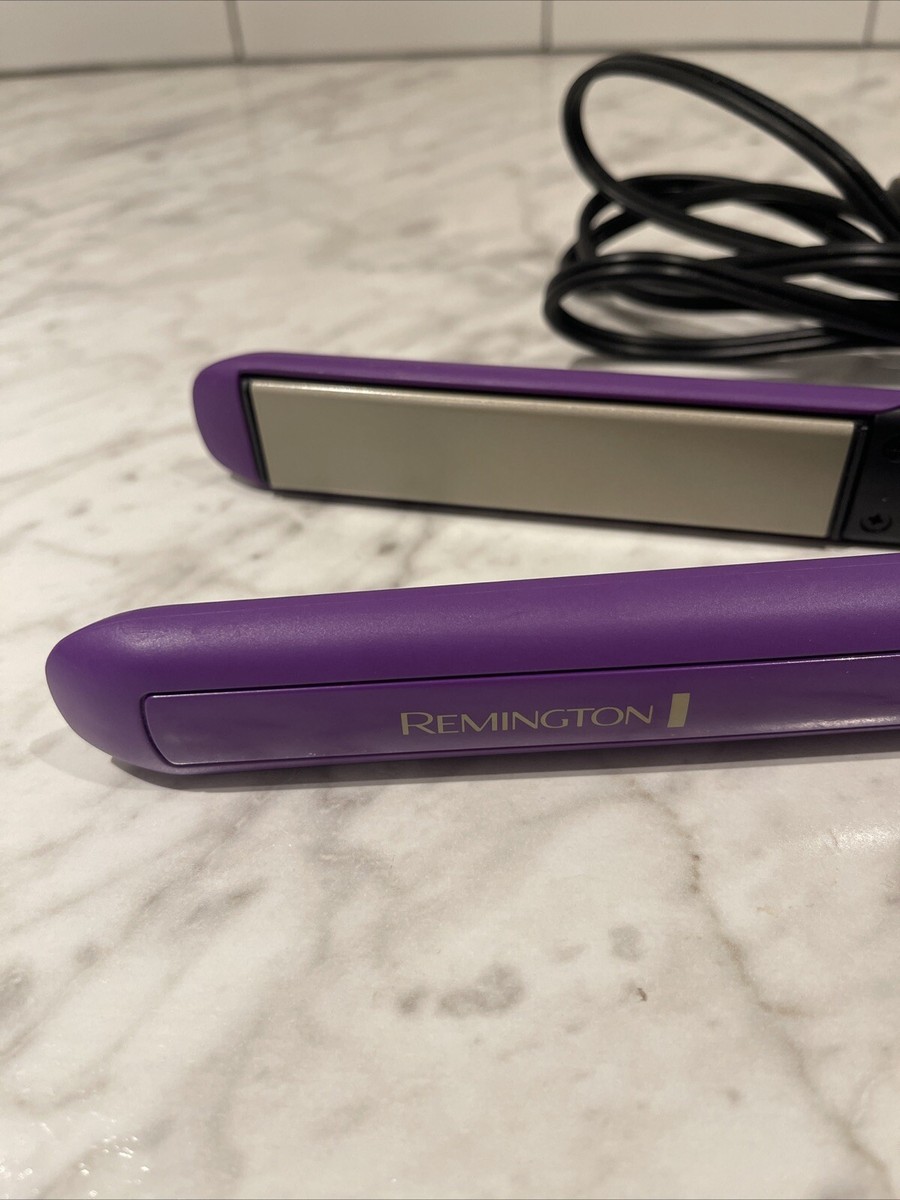 Plancha plana antiestática Remington S5500 cerámica púrpura pulgada  PROBADA