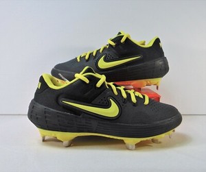 black and yellow softball cleats