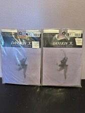 danskin heavyweight skate footed tights size A style 73 lot of 2 new