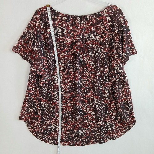 Torrid Women's Harper Short Sleeve Blouse Size 3X Abstract Brushstroke Print NWT - Picture 10 of 14