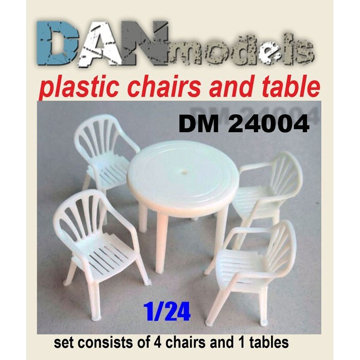 Table Set Chairs resin table 3D printing Dan Models
