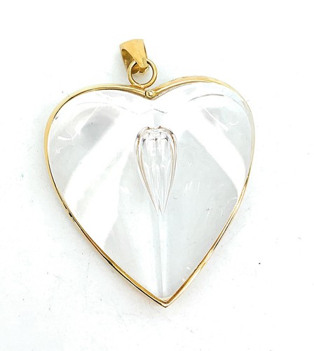 Vintage Steuben Glass 18K Gold 