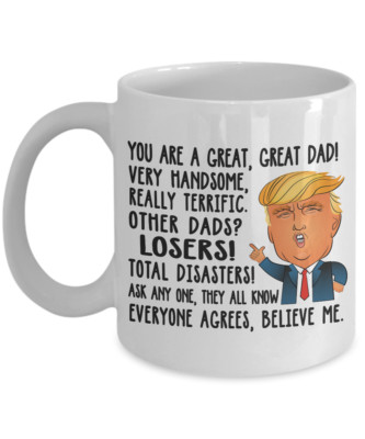 Gift for DAD Donald Trump the Best Dad Funny Mug Fathers Day Christmas Gift for DAD Donald Trump the Best Dad Funny Mug Fathers Day Christmas