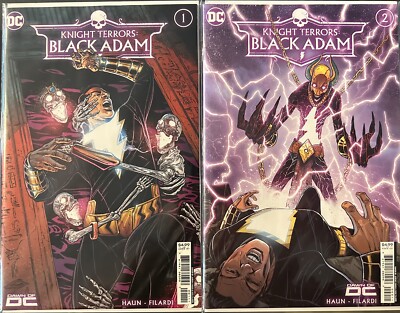 DC Comics 2023 Knight Terrors Black Adam #1 & #2 Main Cover Set Brand ...