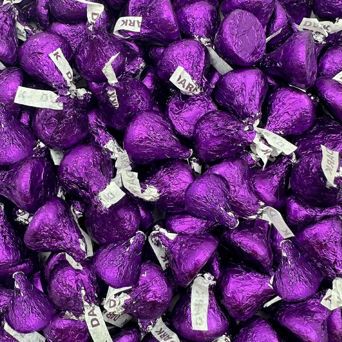 HERSHEY'S KISSES SPECIAL DARK Chocolate Christmas Candy in Purple