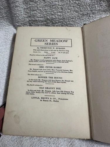 Lightfoot the deer Thornton W. Burgess Little, Brown and Co. 1st edition 1921 - 第 10 张/共 11 张