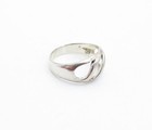 925 Sterling Silver  Vintage Shiny Open Design Dome Band Ring Sz 9  RG3709 — photo 3