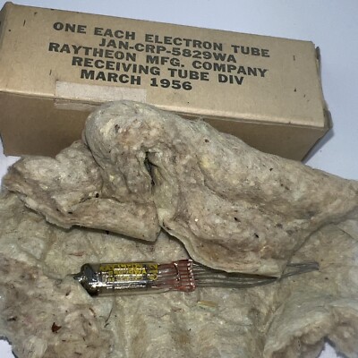 Raytheon JAN-CPR-5829WA Vintage 5829WA Electron Tube NOS *** NIB***3/1956***