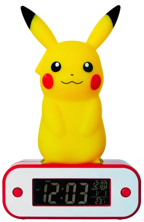 Pokemon Pikachu LED Lampe Kinder Wecker TEKNOFUN